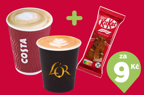 Ke kávě tyčinka KitKat za 9 Kč! Ke kávě tyčinka KitKat za 9 Kč!