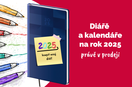 Diáře a kalendáře na rok 2025